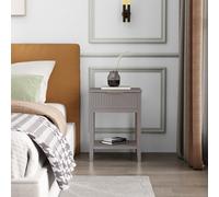 Cabinet Bits Monti 1 Drawer Grey Bedside Table