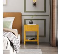 Cabinet Bits Monti 1 Drawer Mustard Bedside Table