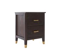 Cabinet Bits Palazzi 2 Drawer Bedside Brown H61 W45 D40Cm