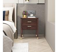 Cabinet Bits Palazzi 2 Drawer Bedside Table Brown