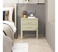 Cabinet Bits Palazzi 2 Drawer Bedside Table in Teal Cabinet Bits Teal
