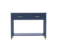 Cabinet Bits Palazzi 2 Drawer Console Table Blue H80 W105 D35Cm