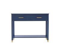Cabinet Bits Palazzi 2 Drawer Console Table in Navy Cabinet Bits Navy