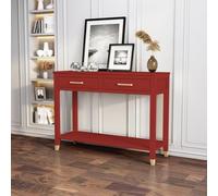 Cabinet Bits Palazzi 2 Drawer Console Table Red