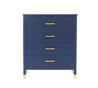 Cabinet Bits Palazzi 4 Drawer Chest Blue H94 W79 D40Cm