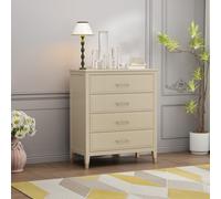 Cabinet Bits Palazzi 4 Drawer Chest of Drawers in Beige Cabinet Bits Beige