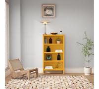 Cabinet Bits Palazzi 4 Tier Bookcase H127 W69 D25cm in Mustard Cabinet Bits Mustard