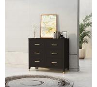 Cabinet Bits Palazzi 6 Drawer Chest of Drawers in Black Cabinet Bits Black