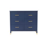 Cabinet Bits Palazzi 6 Drawer Chest of Drawers in Navy Cabinet Bits Navy