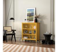 Cabinet Bits Palazzi Bookcase H97 W89 D25Cm - Mustard