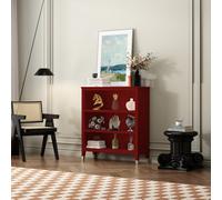 Cabinet Bits Palazzi Bookcase H97 W89 D25Cm - Red