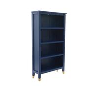 Cabinet Bits Palazzi Narrow Bookcase Blue H127 W69 D25Cm