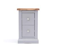 Cabinet Bits Rocca 2 Drawer Petite Bedside Table in Grey Cabinet Bits Grey