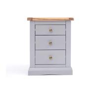 Cabinet Bits Rocca 3 Drawer Bedside Table in Grey Cabinet Bits Grey