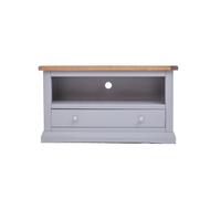 Cabinet Bits Rocca Grey 1 Drawer TV Cabinet Chrome Knob Cabinet Bits Grey