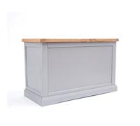 Cabinet Bits Rocca Grey Blanket Box Ottoman