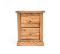 Cabinet Bits Salerno 2 Drawer Bedside Table Brass Knob