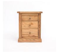 Cabinet Bits Salerno 3 Drawer Bedside Table Brass Knob