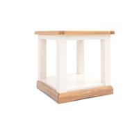 Cabinet Bits Trevi Off White Side Table With Shelf