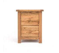 Cabinet Bits Trivento 2 Drawer Bedside Table Wood Knob