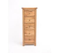 Cabinet Bits Trivento 5 Drawer Narrow Chest Of Drawers Brass Knob