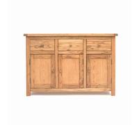 Cabinet Bits Trivento Light Wood 3 Drawer 3 Door Sideboard Wood Knob