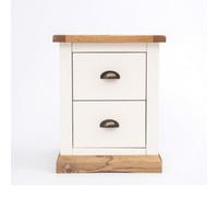 Cabinet Bits Tropea 2 Drawer Bedside Table Brass Cup Handle