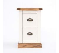 Cabinet Bits Tropea 2 Drawer Petite Bedside Table Brass Cup Handle