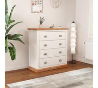 Cabinet Bits Tropea 4 Drawer Chest Of Drawers Chrome Cup Handle