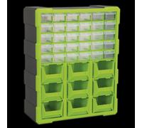 Sealey Cabinet Box APDC39HV - 39-Drawer - Hi-Vis Green/Black