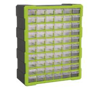 Cabinet Box 60 Drawer - Hi-Vis Green/Black - Sealey APDC60HV New