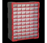 Sealey Apdc60R Cabinet Box 60 Drawer - Red/Black