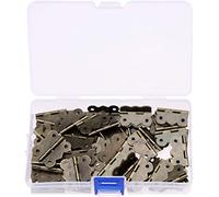 Cabinet Butt Hinge,Folding Door Hinges,60pcs 30 * 25mm Butterfly Door Cabinet Furniture Hinges Jewelry Boxes Decorative Hinge Furniture Fittings with Screw and Storage Box