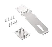 Cabinet Butt Hinge,Folding Door,Stainless Steel Anti-Theft Padlock Lock Buckle Holder Hasps with Screw 3inch 5inch Hinges(5inch)
