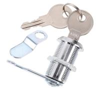 Cabinet Cam Lock 5/8 Inch with Keys for Mailbox Rv Storage | Zinc Alloy Construction, Silver Finish, 90-degree Rotating Lever, Corrosion Resistant, Suits Metal or Wooden Doors