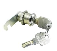 Cabinet Cam Lock, Cabinet Cam Lock for Locker Office Drawer Hardware Security Zinc Alloy Silver Key Alike or Key Different(Key Alike 25mm)