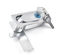Cabinet Cam Lock, Electric Cabinet Panel Push Pop Up Door Cam Lock Matt Silver 1-5mm Thickness L92-L150mm(L92mm)