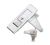 Cabinet Cam Lock, Electronic Push Button Cabinet Lock with Safety Lock Pins Zinc Alloy Pack of 4 Multicolor(4sets-White-b)