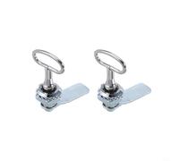 Cabinet Cam Lock Stainless Steel Triangle Cam Lock with Keys Electric and Gas Meter Box Key for Door Cabinet Box Latch(2PCS)