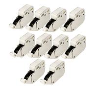 Cabinet Cupboard Press Open Door Catch Tip Touch Push Latch, 10 Pieces