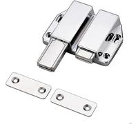 Cabinet Door Catch Drawer Closer Push to Open | White And Alloy 2 pcs For Cabinet Drawer Wardrobe Kitchen(D)