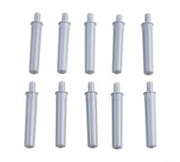 Cabinet Door Damper Buffer Soft Close Drawer Bumpers ABS Plastic Furniture Protection Noise Reduction 10 Pack Gray White Kitchen Cupboard Hardware(Grey)