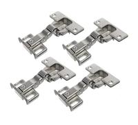 Cabinet Door Fridge Freezer Hinge for Hettich ET 582-72134 (4 Hinges) | Suitable for IKEA cabinets (with Drilling) 35mm Cup, 3mm Plate, 13-18mm Overlay, 4 Hole, 15kg Load