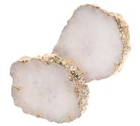 Cabinet Door Handle 2pcs Brass Crystal Knobs for Closet Dresser Easy Install Decorative Effect