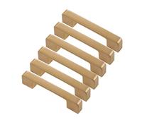 Cabinet Door Handle Gold Modern Simplicity - Kitchen Cupboard Drawer Handle, 6pcs,