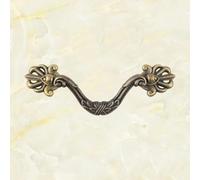 Cabinet Door Handle Hardware Cabinet Door Four Hole Handle Long Bar Hole Spacing 111mm(Bronze)