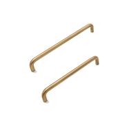Cabinet Door Handles - Brass Pulls for Kitchen, Dresser, Wardrobe, or Bathroom - Includes Mounting Screws