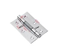 Cabinet Door Hinge Hinges 6/10pcs Spring Loaded for Cabinets Stainless Steel Self Closing Door 2inch 3inch 4inch Hardware(4inch 100x62x1.30mm,10pcs)