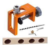 Cabinet Door Hinge Jig | 10mm Woodworking Hinge Drilling Guide | Hole Punching Hardware Positioning Tool for Wardrobes Kitchen Closets Bedroom Bathroom
