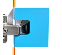 Cabinet Door Hinge Template: Multi-functional Latch Installation Tool, Quick Setup Durable Door Hinge | Professional Woodworking Accessory